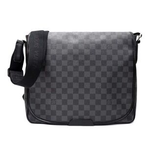 Louis Vuitton Daniel Shoulder Bag Canvas Graphite Black